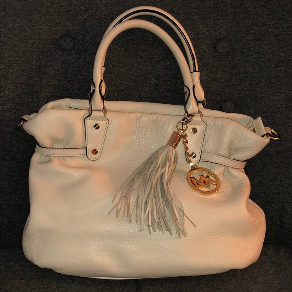 White Michael Kors Shoulder Bag
